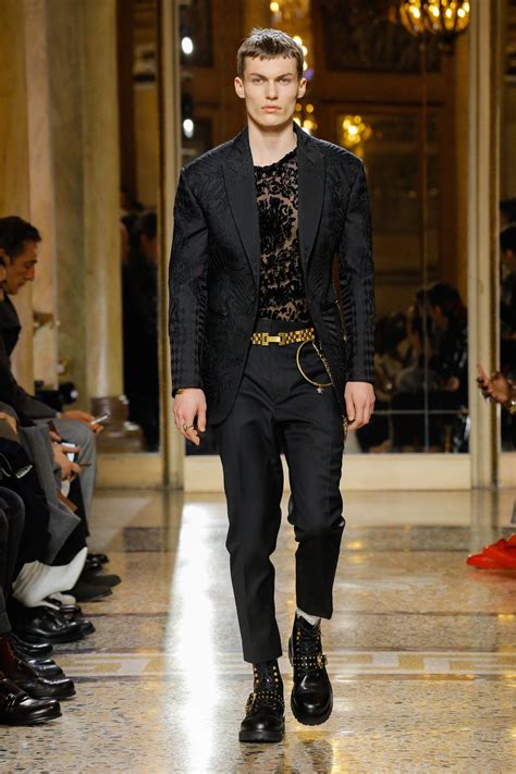 versace gown men|Versace men's outfit.